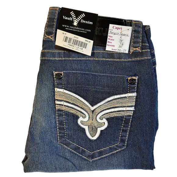 NWT Women's Denim Capri Jeans Size 5 - Picture 4 of 5